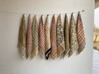 Set of 10 hand printed bandana,Neckkerchief,Handkerchief, made with natural colours gift item
