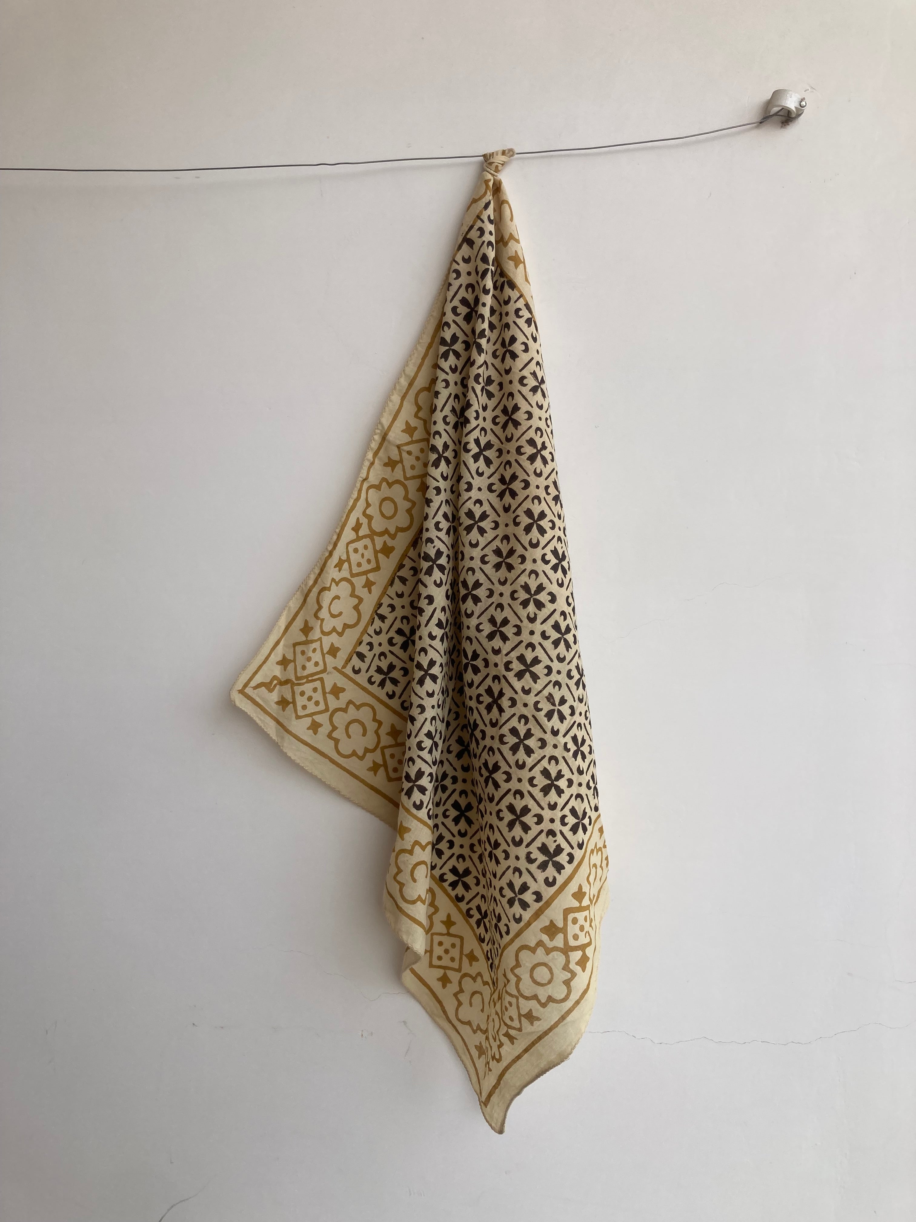 Set of 10 hand printed bandana,Neckkerchief,Handkerchief, made with natural colours gift item