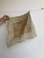 Set of 10 hand printed bandana,Neckkerchief,Handkerchief, made with natural colours gift item