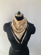 Hand Block Printed Cotton Bandana: Natural Dye Neckerchief - Made in India
