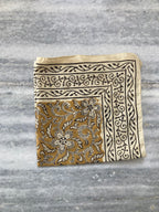 Hand Block Printed Cotton Bandana: Natural Dye Neckerchief - Made in India