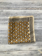 Hand Block Printed Cotton Bandana: Natural Dye Neckerchief - Made in India