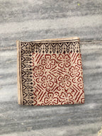 Hand Block Printed Cotton Bandana: Natural Dye Neckerchief - Made in India