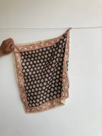 Hand Block Printed Cotton Bandana: Natural Dye Neckerchief - Made in India