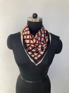 Hand Block Printed Cotton Bandana: Natural Dye Neckerchief - Made in India