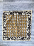Hand Block Print Cotton Bandanas - Set of 10, Natural Dye