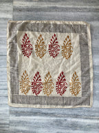 Hand Block Printed Cotton Bandana: Natural Dye Neckerchief - Made in India