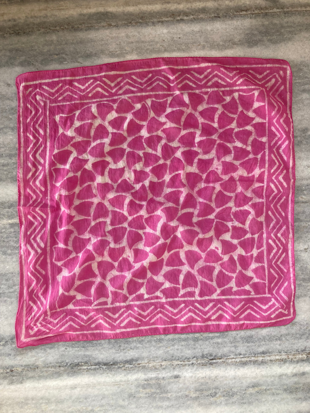 A set of 10 bandanas,Block Print Cotton Bandana Set: Geometric Neckerchief (21x21" Inch)