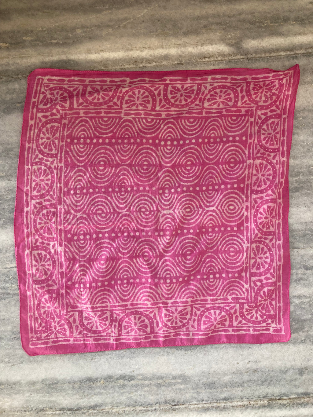 A set of 10 bandanas,Block Print Cotton Bandana Set: Geometric Neckerchief (21x21" Inch)