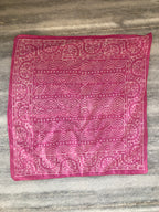 A set of 10 bandanas,Block Print Cotton Bandana Set: Geometric Neckerchief (21x21" Inch)