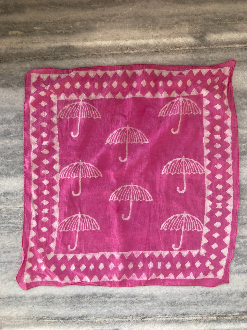 A set of 10 bandanas,Block Print Cotton Bandana Set: Geometric Neckerchief (21x21" Inch)