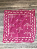 A set of 10 bandanas,Block Print Cotton Bandana Set: Geometric Neckerchief (21x21" Inch)