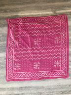 A set of 10 bandanas,Block Print Cotton Bandana Set: Geometric Neckerchief (21x21" Inch)