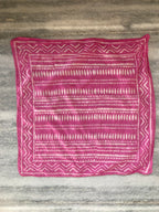 A set of 10 bandanas,Block Print Cotton Bandana Set: Geometric Neckerchief (21x21" Inch)