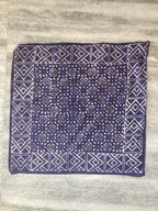 Hand Block Print Cotton Bandana Set of 10: Ethical Neckerchief, Hair Scarf
