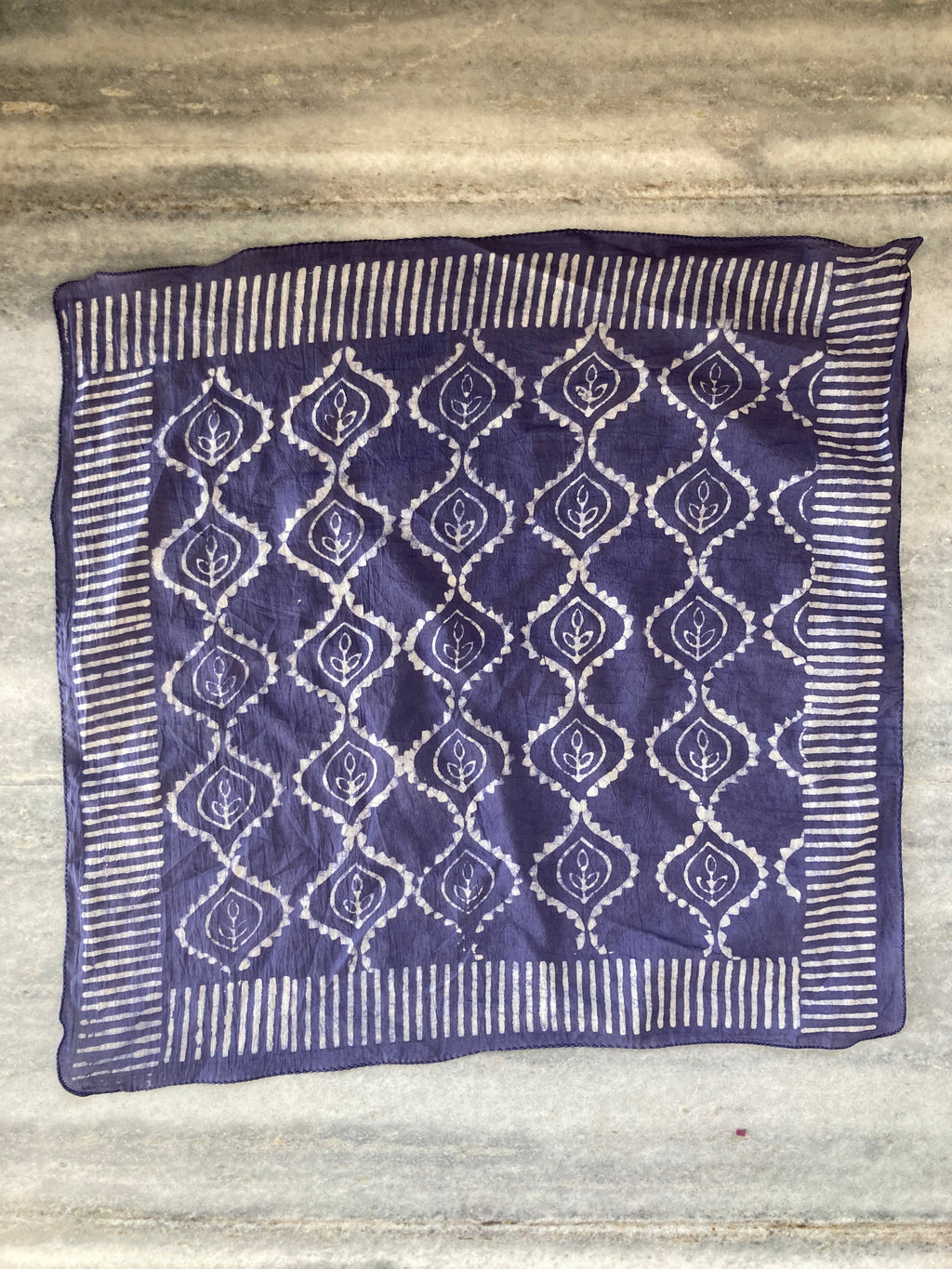 Set of 10 Organic Cotton Bandana, Hand Block Print Neckerchief