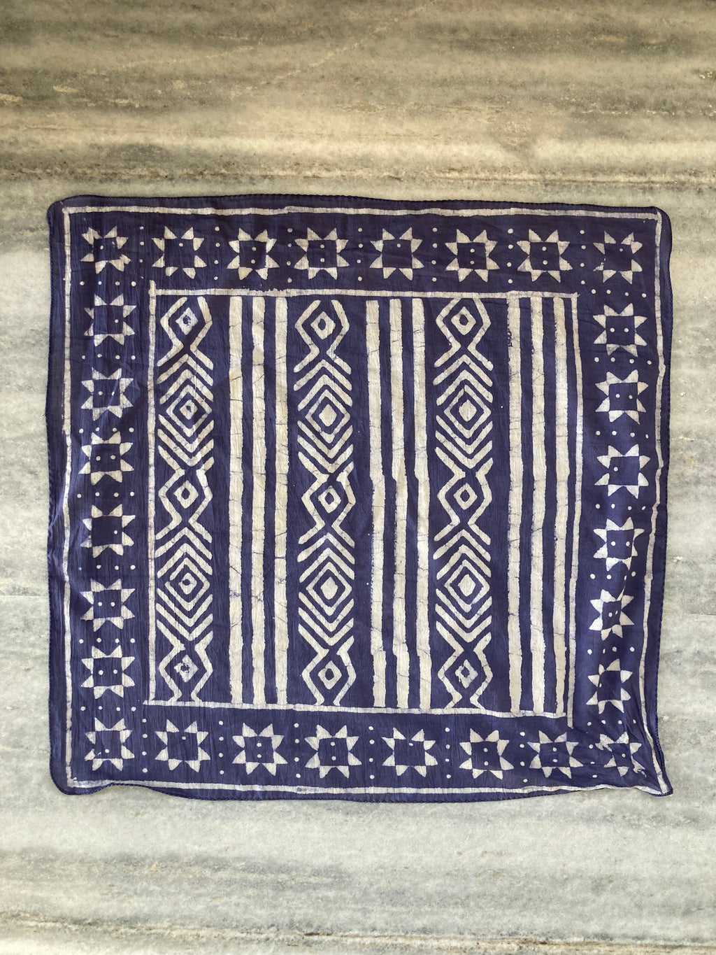 Set of 10 Organic Cotton Bandana, Hand Block Print Neckerchief