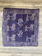 Set of 10 Organic Cotton Bandana, Hand Block Print Neckerchief