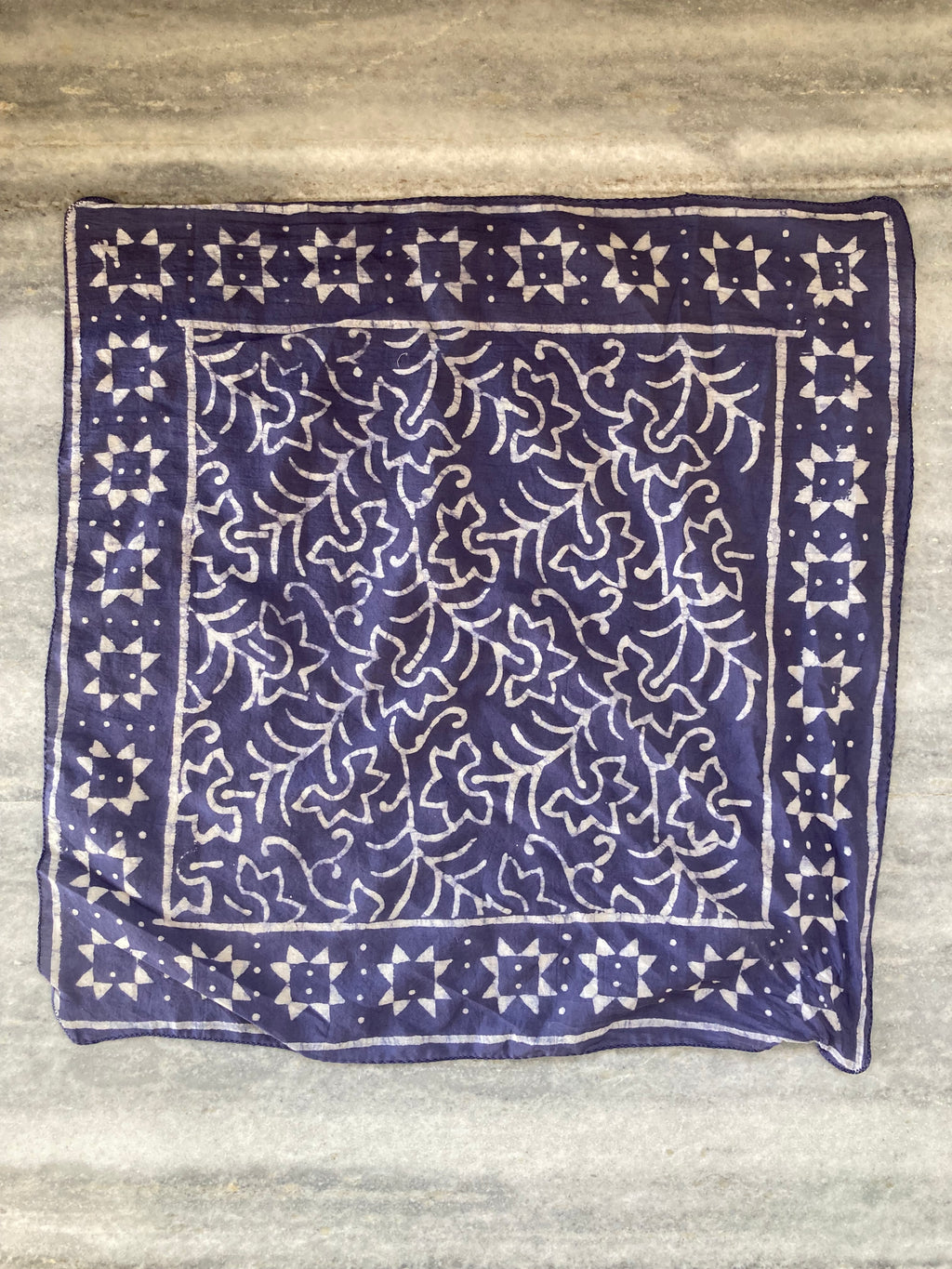Set of 10 Organic Cotton Bandana, Hand Block Print Neckerchief