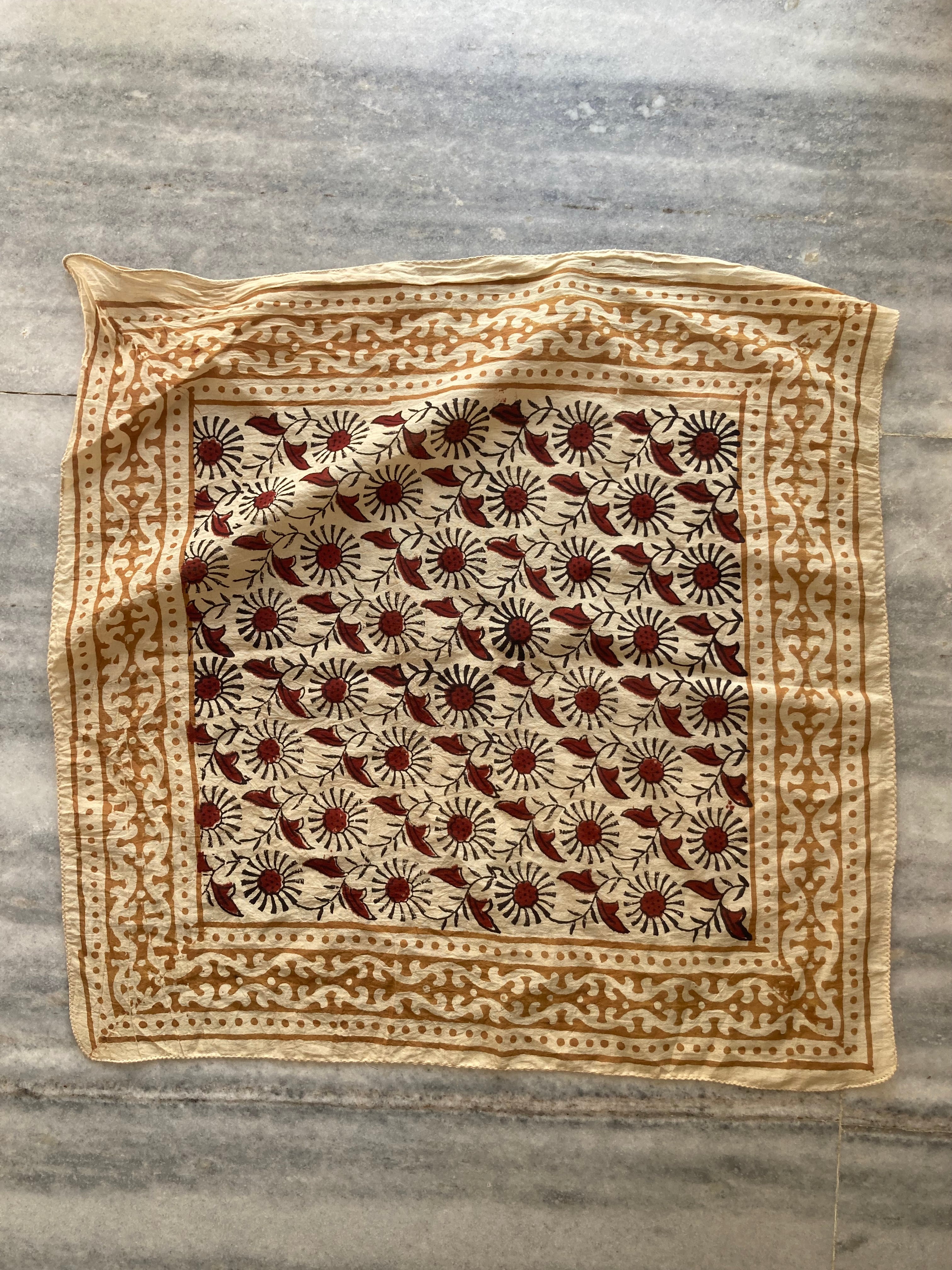 bandana,Neckkerchief,Handkerchief,Necktie made with natural colours gift item