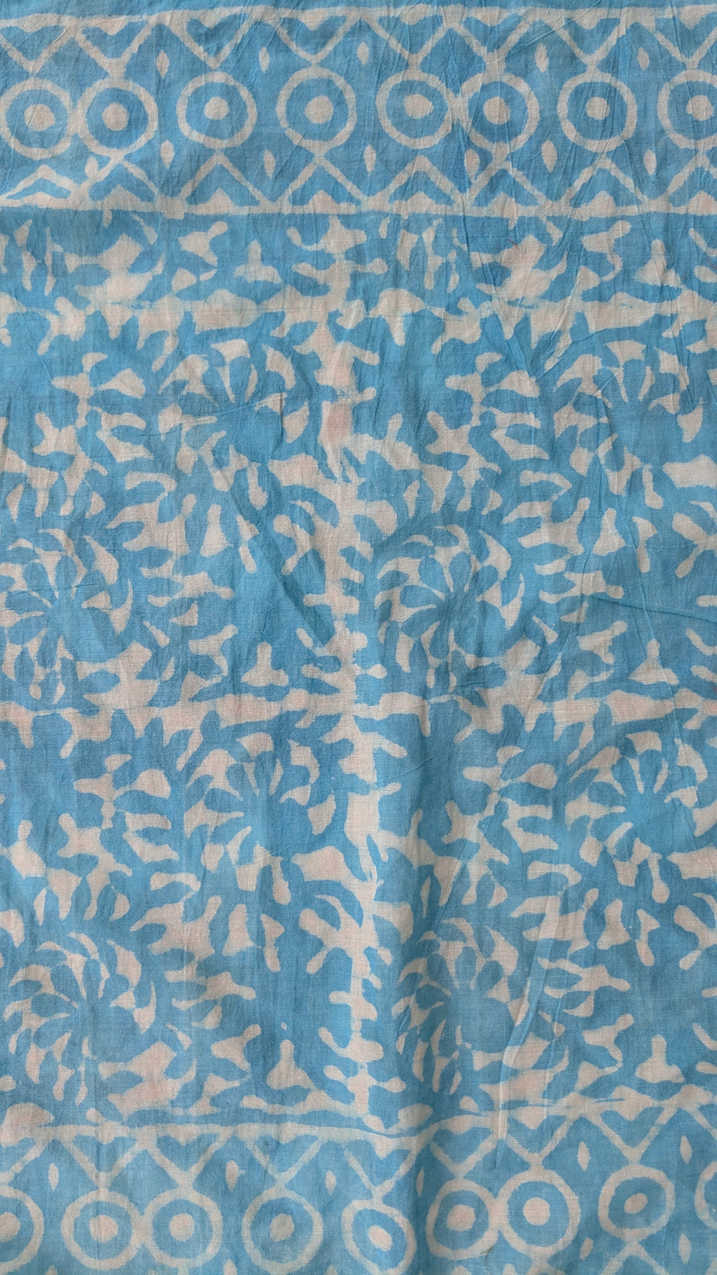 Hand Block Printed Cotton Bandana: Natural Dye Neckerchief - Made in India