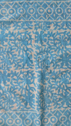 Hand Block Printed Cotton Bandana: Natural Dye Neckerchief - Made in India