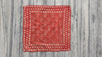Hand Block Printed Cotton Bandana: Natural Dye Neckerchief - Made in India