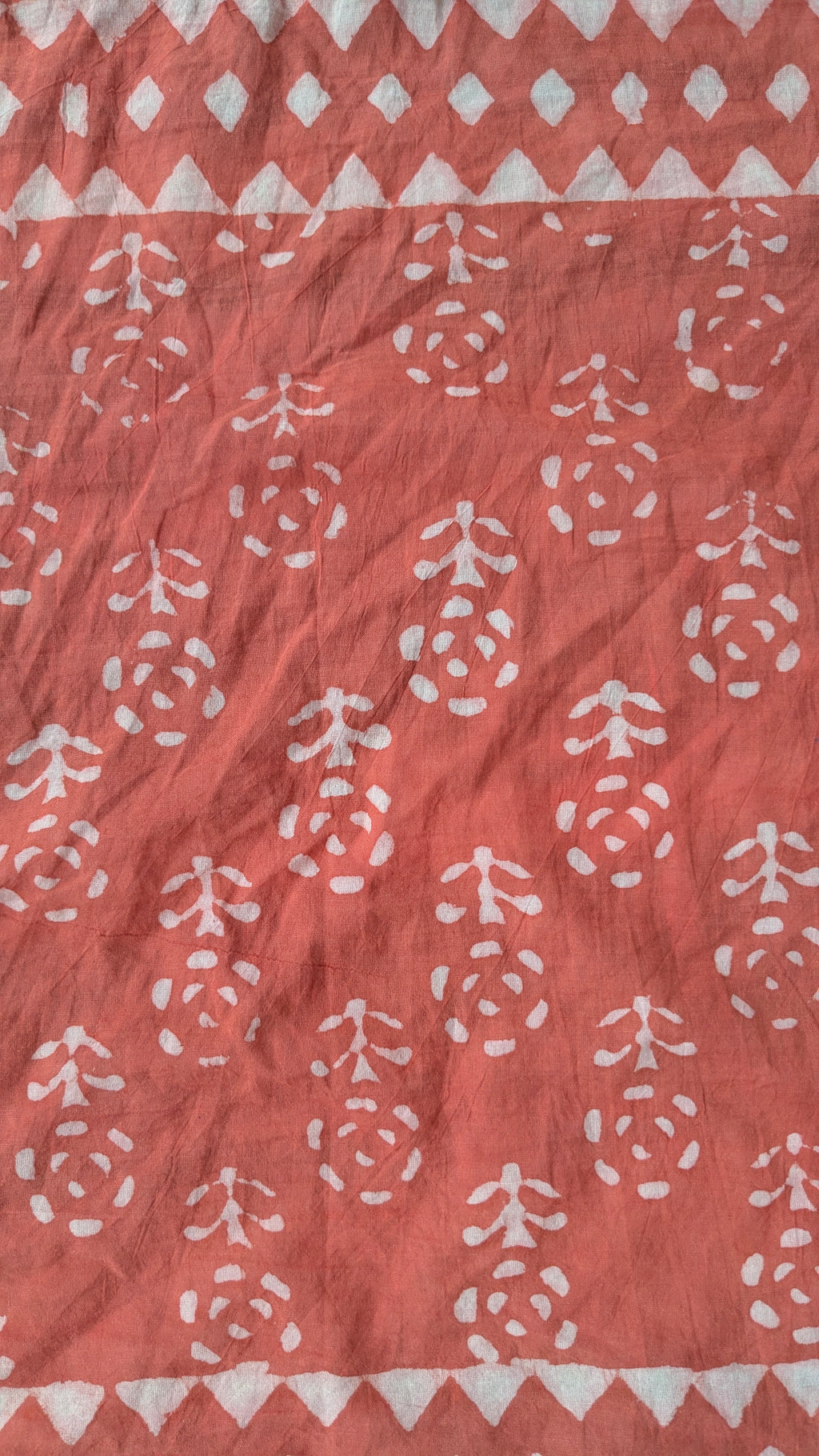 Hand Block Printed Cotton Bandana: Natural Dye Neckerchief - Made in India