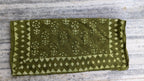 Hand Block Printed Cotton Bandana: Natural Dye Neckerchief - Made in India