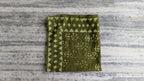 Hand Block Printed Cotton Bandana: Natural Dye Neckerchief - Made in India