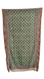 Hand Block Print Cotton Sarong: Indian Beach Wrap, Boho Scarf