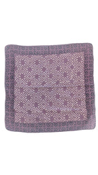 Handblock Printed Cotton Bandana Set: Bohemian Head Wrap, Natural Dye