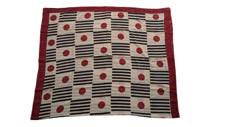 Handmade Cotton Sarong: Indian Block Print Pareo - Beach Cover-Up