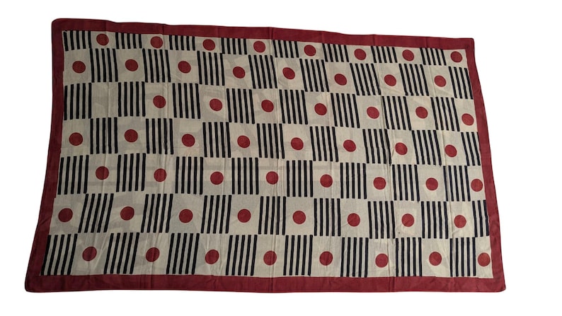 Handmade Cotton Sarong: Indian Block Print Pareo - Beach Cover-Up