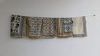 Handblock Printed Cotton Bandanas - Natural Dye, Handmade in India - Set of 10