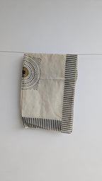 Handblock Printed Cotton Bandanas - Natural Dye, Handmade in India - Set of 10