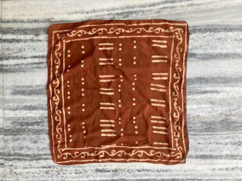 Handmade Cotton Bandana Set: Handblock Printed, Natural Dyes, Made in India