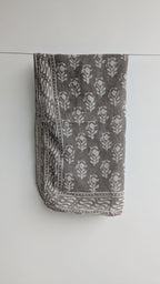 Hand Block Print Cotton Bandanas - Set of 5 - Natural Dye Scarf