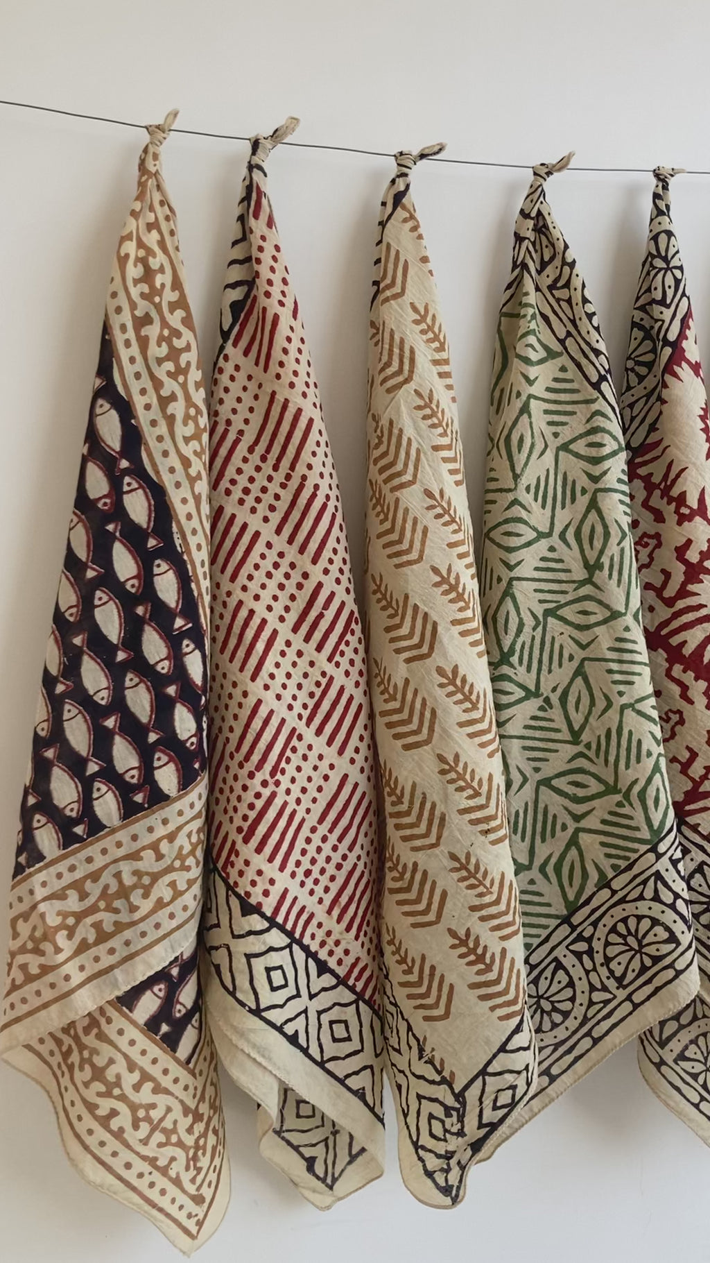 bandana,Neckkerchief,Handkerchief,Necktie made with natural colours gift item