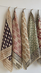 bandana,Neckkerchief,Handkerchief,Necktie made with natural colours gift item