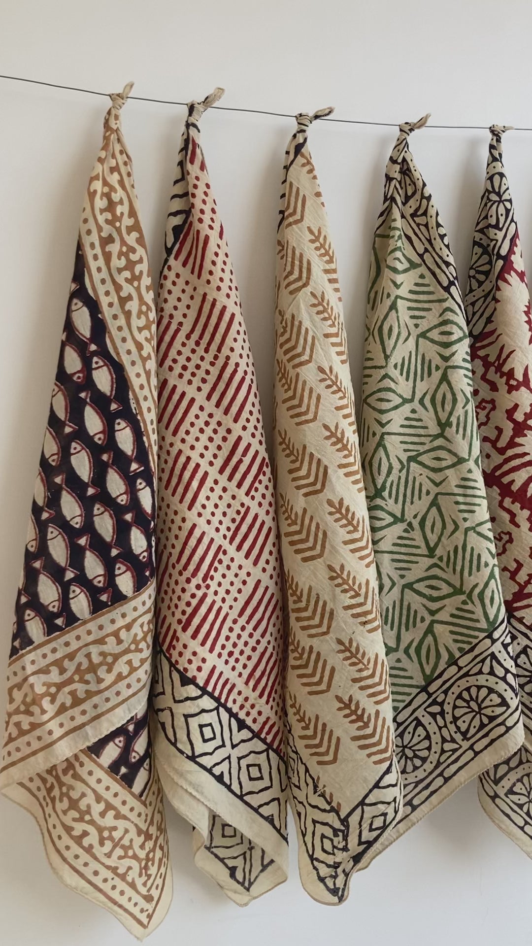 bandana,Neckkerchief,Handkerchief,Necktie made with natural colours gift item