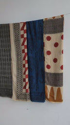 Cotton Sarong – Set of 6 – Handmade Indian Textile | Boho Scarf | Natural Dye Wrap