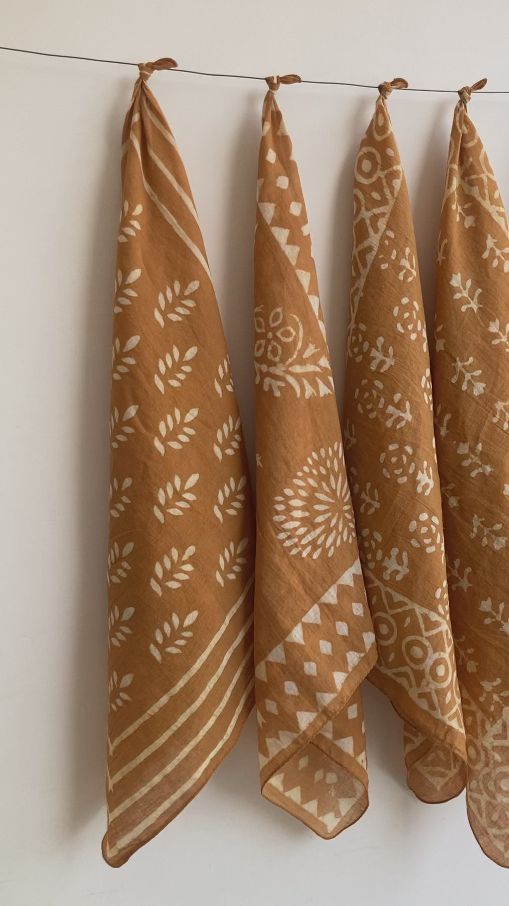 bandana,Neckkerchief,Handkerchief,Necktie made with natural colours gift item