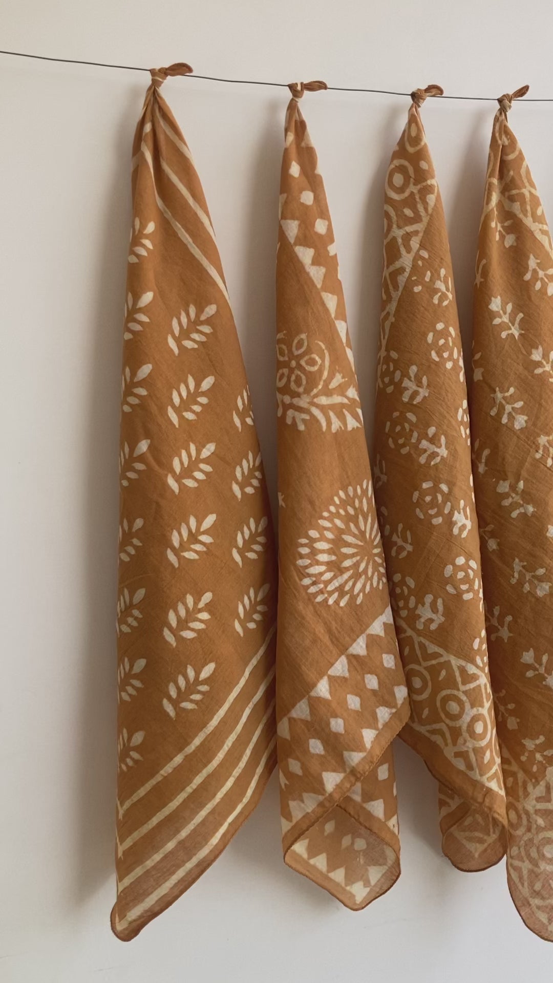 bandana,Neckkerchief,Handkerchief,Necktie made with natural colours gift item